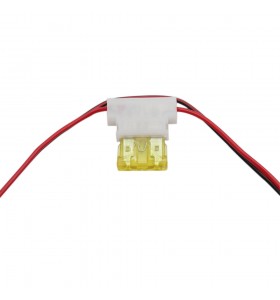 18AWG DC 2.1mm Female with Car fuse Holder 10A Red Black Power Cable